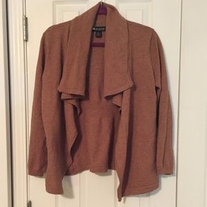 Valerie Bertinelli merino wool open cardigan M
